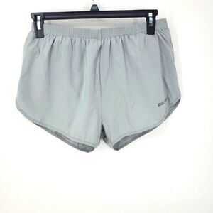 Bayleaf Gray Running Short with Logo Spellout Size Large
